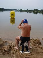 pohled na myšlenou cílovou čáru