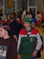 Olga přichází na start Olga přichází na start