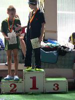 vyhlášení 100M žáci 2001 - 2. Dominik Klubal vyhlášení 100M žáci 2001 - 2. Dominik Klubal