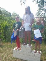 vyhlášení 1km mladších žákyň - 2. Natálie Klessy a 3. Tamara Grecová vyhlášení 1km mladších žákyň - 2. Natálie Klessy a 3. Tamara Grecová