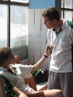 Verča měří Zdeňkovi Verča měří Zdeňkovi