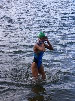 Terka Skuhrová v cíli Terka Skuhrová v cíli