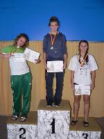 vyhlášení 1500K ženy - 2. Simona Švandelíková (zasupuje Dlába), 3. Tereza Skuhrová