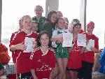 vyhlášení 4x50PŠ žačky - 1. Tereza, Stella, Verča, Julča