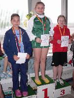 vyhlášení 50M žačky 2002 - 1. Julie Pleskotová