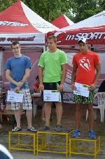 Vyhlášení 3km muži: 1. Matěj Kozubek Vyhlášení 3km muži: 1. Matěj Kozubek