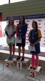 vyhlášení 200 VZ st. dorostenky: 1. Anna Kolářová