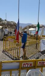 Příprava vlajky na vyhlášení Příprava vlajky na vyhlášení