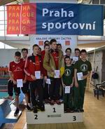 vyhlášení 4x50PŠ žáci - 3. Klessy, Chalupa, Hrunek, Vrána