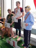 vyhlášení 50K žačky 1997 - 2. Olga Vaníčková vyhlášení 50K žačky 1997 - 2. Olga Vaníčková