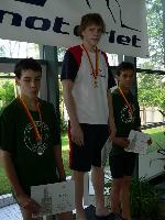 vyhlášení 400K žáci 1994 - 2. Patrik Jirát, 3. Tomáš Dvořák vyhlášení 400K žáci 1994 - 2. Patrik Jirát, 3. Tomáš Dvořák