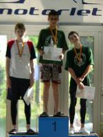 vyhlášení 100K žáci 1994 - 1. Tomáš Podborský a 3. Patrik Jirát vyhlášení 100K žáci 1994 - 1. Tomáš Podborský a 3. Patrik Jirát