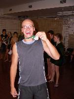 Petr Korn Hakloš se zapůjčenou medailí :) Petr Korn Hakloš se zapůjčenou medailí :)