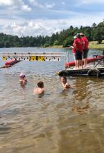 žáci v cíli žáci v cíli