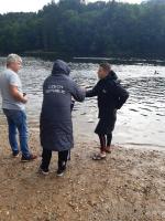 blahopřání od trenéra před rozhovorem s hlasatelem blahopřání od trenéra před rozhovorem s hlasatelem