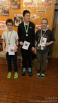 vyhlášení závodu na běžkách nejmladší - 1. Patrik Boháč, 2. Ondra Zámečník, 3. Bára Škopová vyhlášení závodu na běžkách nejmladší - 1. Patrik Boháč, 2. Ondra Zámečník, 3. Bára Škopová