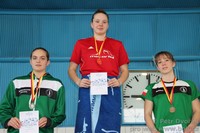 vyhlášení 100M - 2. Karla Škopová, 3. Terka Čermáková vyhlášení 100M - 2. Karla Škopová, 3. Terka Čermáková