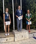 vyhlášení 50M starší juniorky - 3. Karla Škopová vyhlášení 50M starší juniorky - 3. Karla Škopová